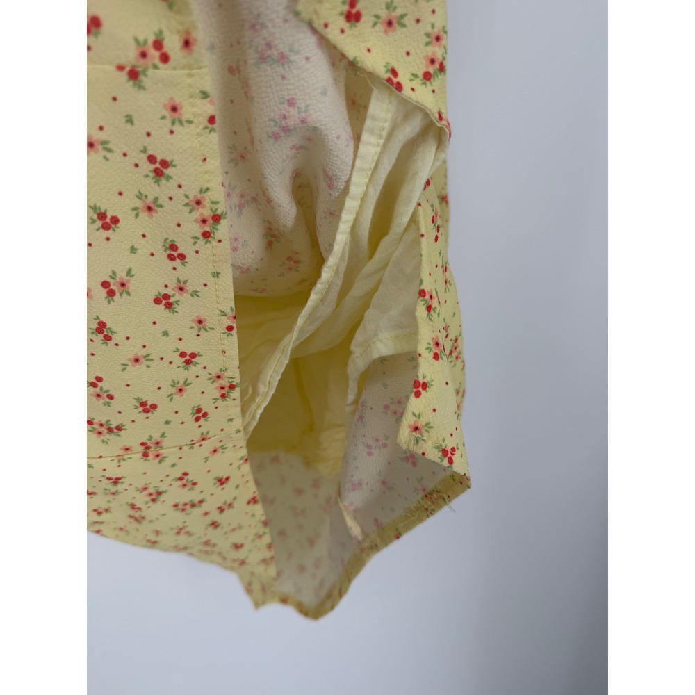 Princess Polly Women's Dress 10 Milkmaid Coquette Butter Yellow Cottagecore Y2K - Picture 6 of 14